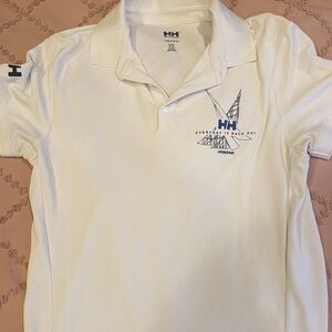 Helly Hansen White Polo with Blue Accents